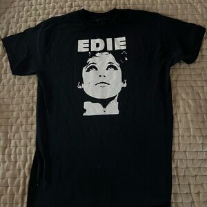 Edie Sedgwick Andy Warhol Black Graphic T-Shirt - Men’s S